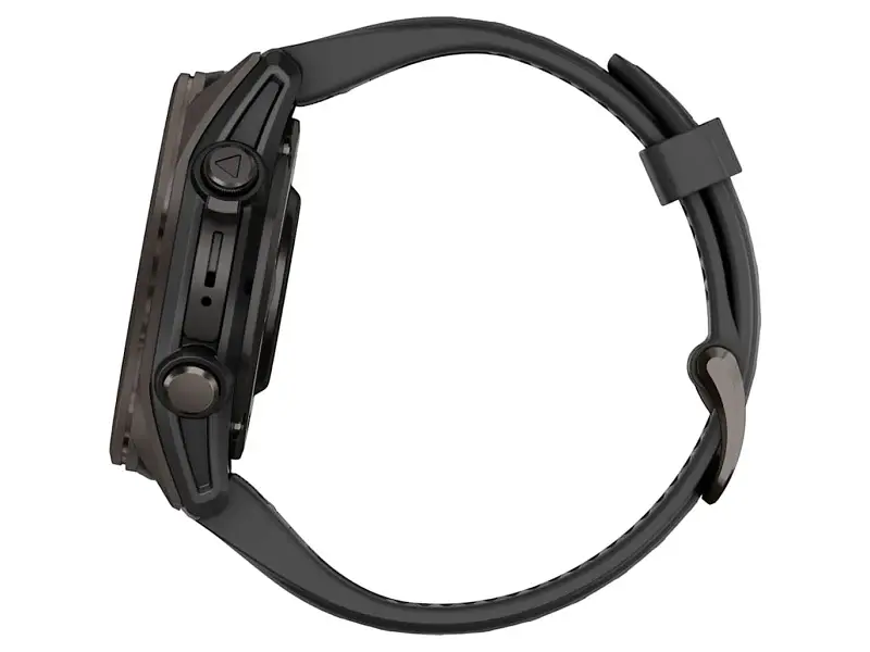 Спортивний годинник Garmin Fenix 8 43mm AMOLED Sapphire Carbon Gray DLC Tit. w. Black/Pebble Gray S. Band (010-02903-20/21) - фото 8