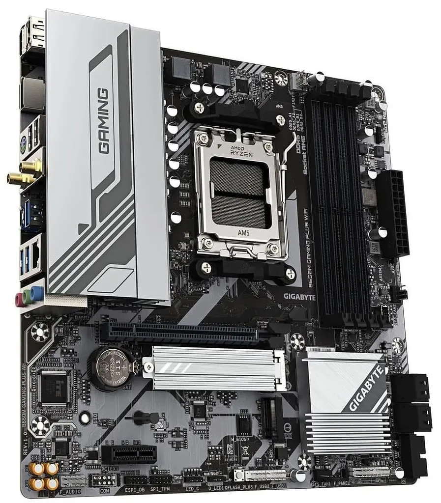Материнська плата GIGABYTE B650M GAMING PLUS WIFI (B650M GAMING PLUS WIFI Gigabyte.) (Socket AM5, AMD B650, Micro-ATX) - фото 3