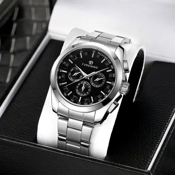 Чоловічий наручний годинник Forsining Walker Steel - фото 8