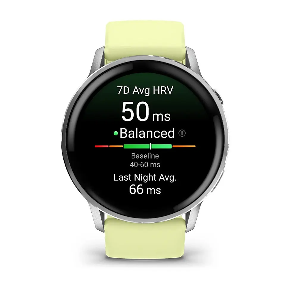 Смарт-годинник Garmin Venu 4 45mm Сріблястий Bezel with Citron Silicone Band (010-03014-02) - фото 9