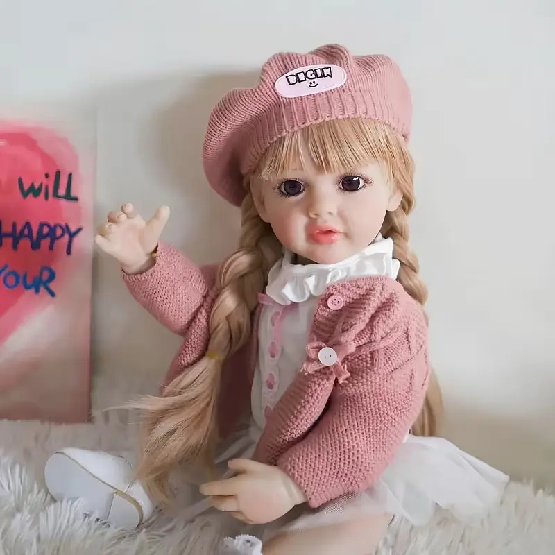 Реалістична Кукла Реборн 55 см повністю вінілова Doll Reborn Baby К0100307 - фото 2