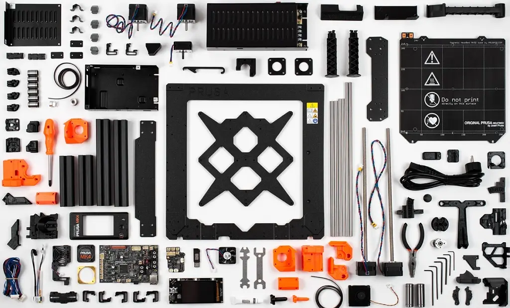Друкарка 3D Prusa MK4S KIT (FDM 1.75mm 250x210x220mm USB Wi-Fi NFC чорний) DIY kit - фото 4
