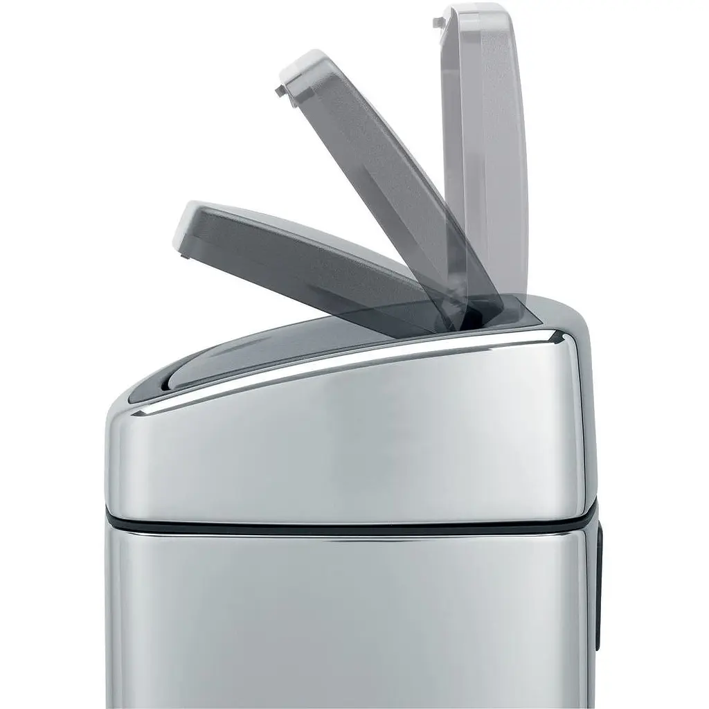 Ведро для мусора Brabantia Touch Bin полированная сталь 10 л (477201) - фото 7