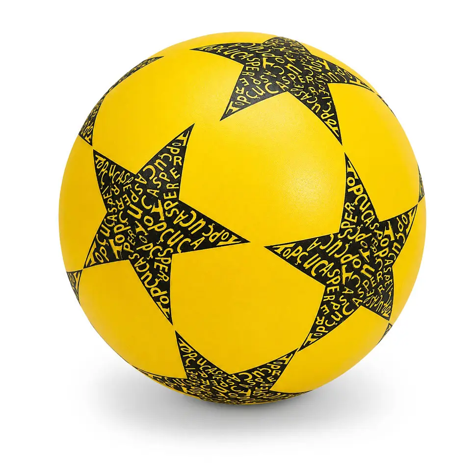 Дитячий гумовий м'яч Зірка RB20302(Yellow) 60 грам, діаметр 18 см