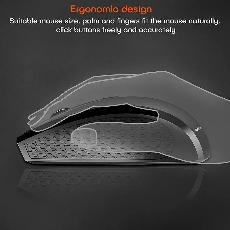 Миша MeeTion Wireless Mouse 2.4G MT-R560 бездротова чорна - фото 10