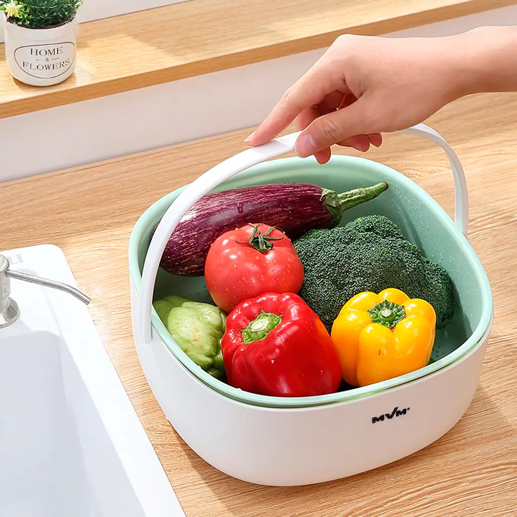 Друшляк двошаровий МВМ My Home білий/зелений (KP-03 M WHITE/GREEN) - фото 7