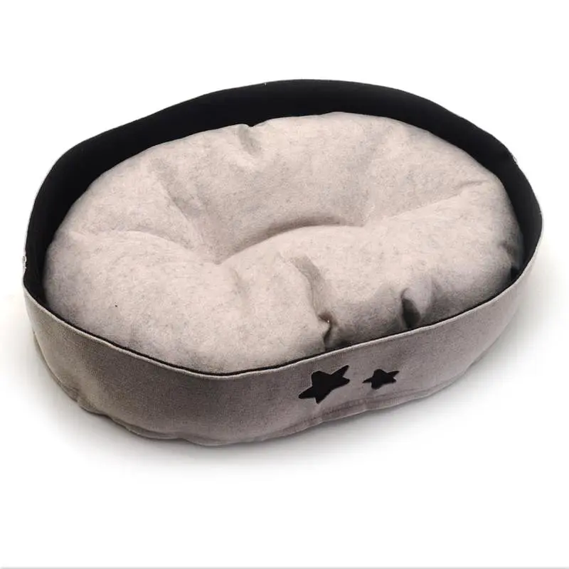 Лежак для котів та собак Zoo-hunt із фетру Зірочка бежевий №3 40х50х11 см - фото 2
