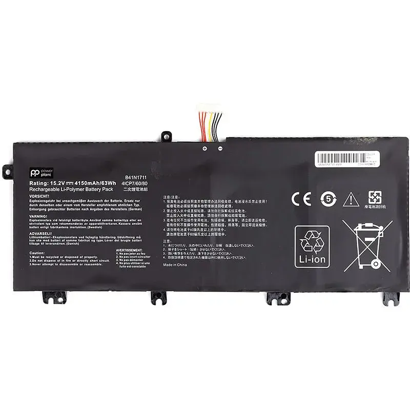 Акумулятор PowerPlant для ноутбуків ASUS ROG Strix GL503VM (B41N1711) 15.2V 4150mAh (NB431670) - фото 2