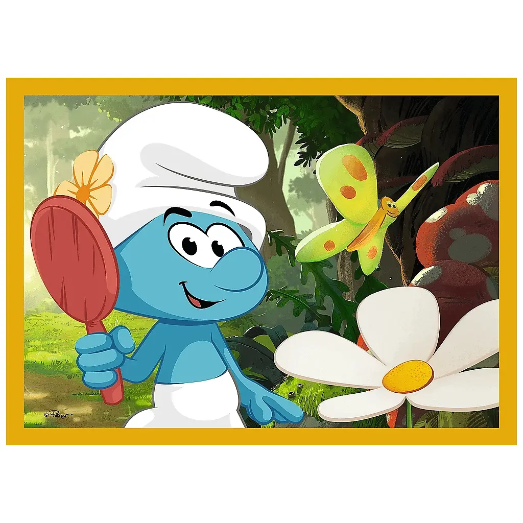 Пазл Trefl The Smurfs Життя в селі смурфів 4 в 1 (35, 48, 54, 70) (5900511346640) - фото 3