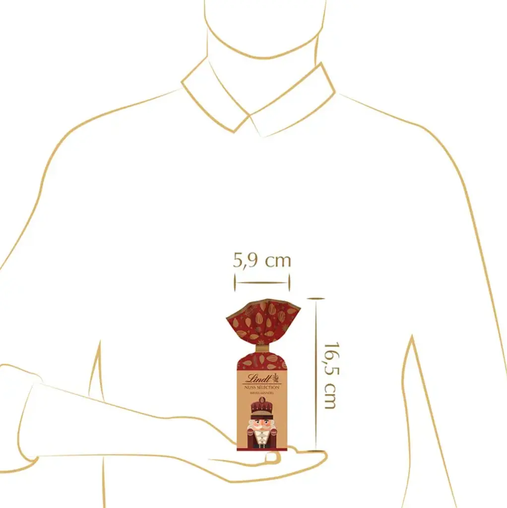 Шоколадні цукерки з мигдалем Lindt Nuss Selection Weiss Mandel 100 г - фото 5