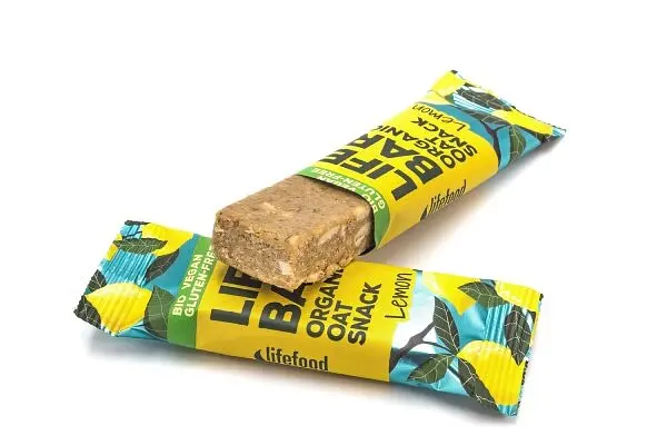 Батончик Lifefood Lifebar вівсяний Лимон органічний 40 г - фото 3