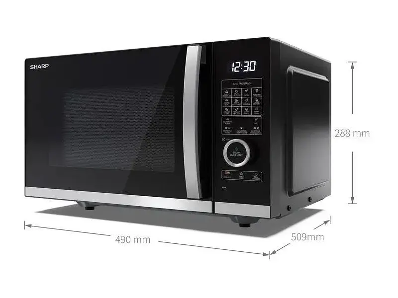 Мікрохвильова піч Sharp YC-QC254AE-B - фото 5