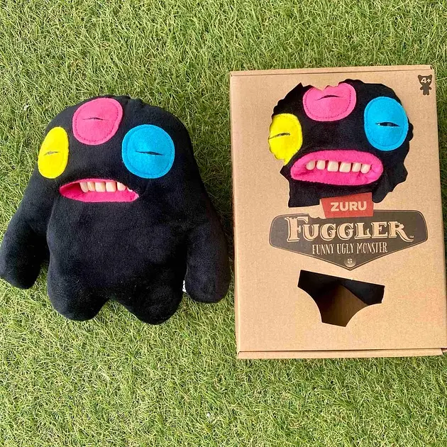 М'яка іграшка монстрик із зубами Фуглер Sunti Fuggler Funny Ugly Monster Фаглер зубастик 22см Роздратований Прибулець - фото 2