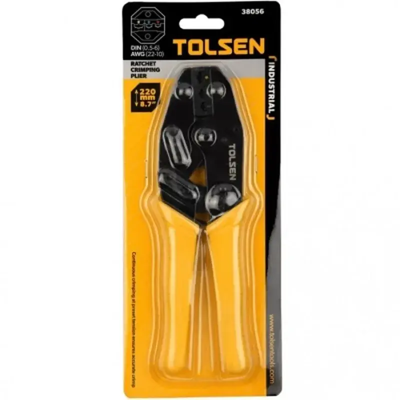 Затискач для клем Tolsen 220 мм 0.5-6 кв.мм (22-10 AWG) (38056) - фото 4