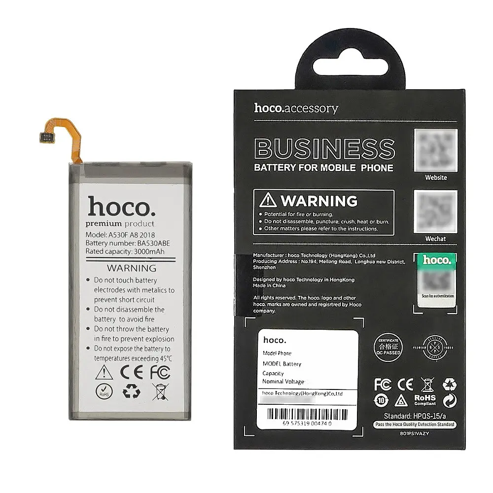 Аккумулятор Hoco EB-BA530ABE для Samsung A530 A8 (2018) - фото 2