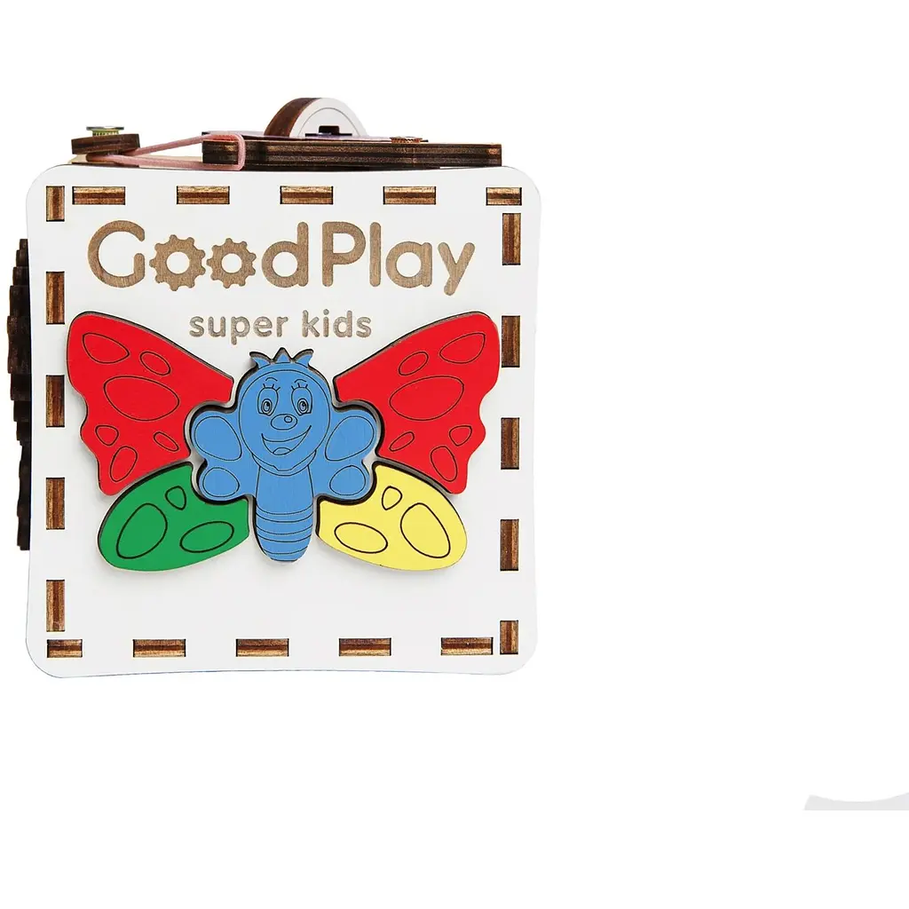 Бизикуб GoodPlay Малыш развивающий 12х12х12 см (K 001) - фото 8