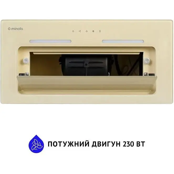 Витяжка вбудована Minola HBI 6873 IV Glass 1200 LED Line - фото 4