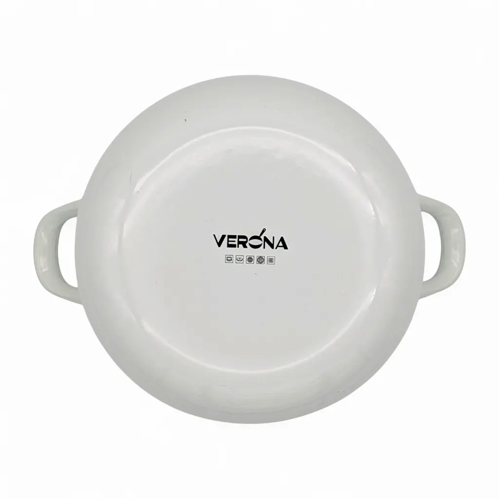 Кастрюля Verona эмалированная со стеклянной крышкой 4 л (VR-0002-22) - фото 5
