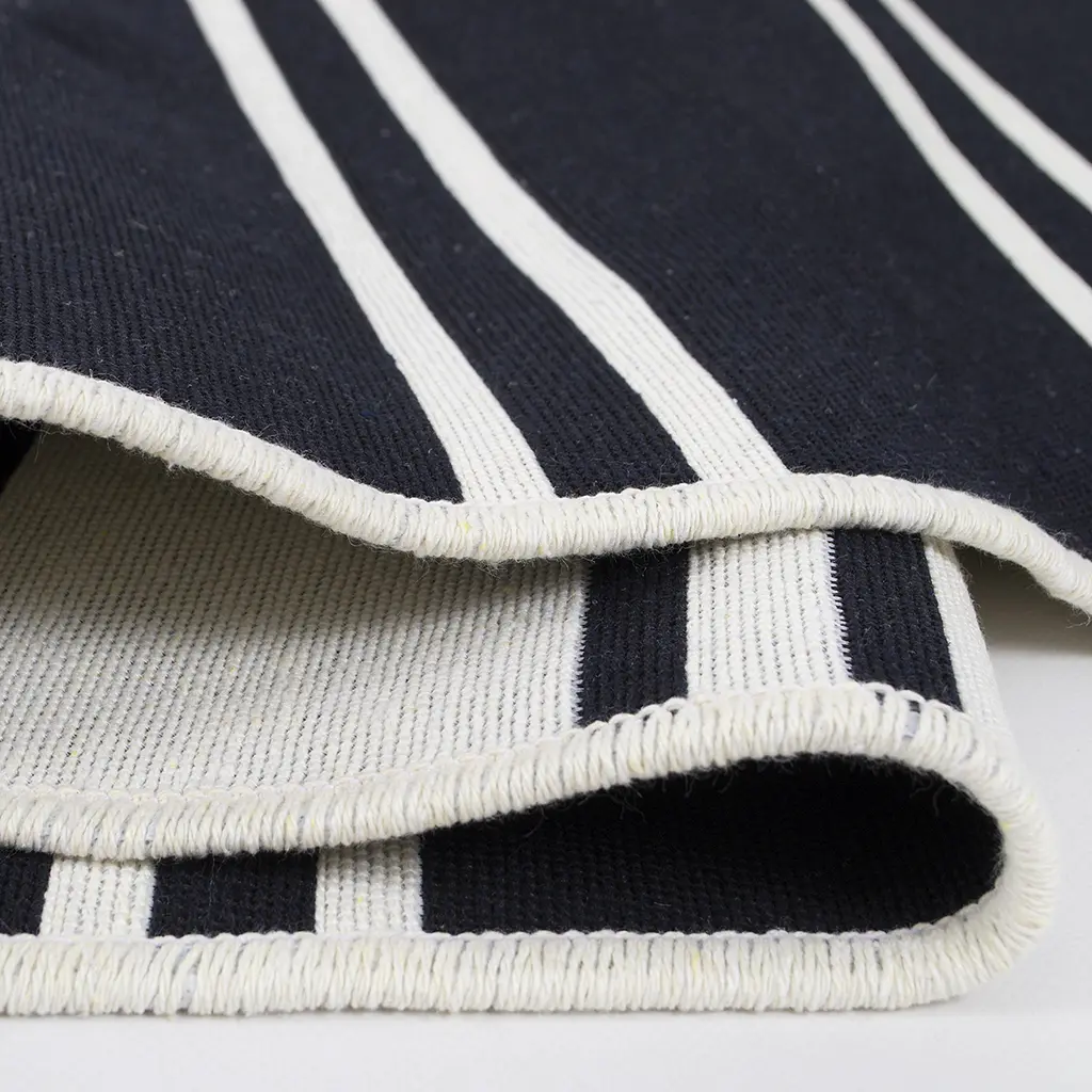 Ковер Lotus Home - Infinity Stripe тёмно-синий двусторонний 80x150 - фото 4