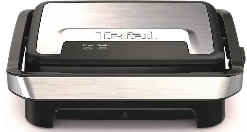 Електричний гриль Tefal Inicio Compact GC270D10, 1000 Вт, функція паніні, сріблястий / чорний - фото 2