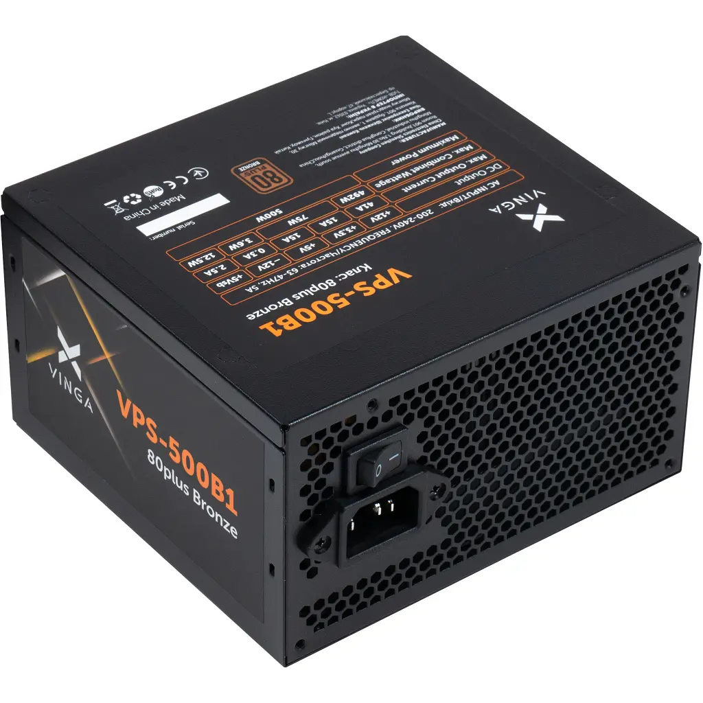 Блок живлення Vinga 500W (VPS-500B1) - фото 6
