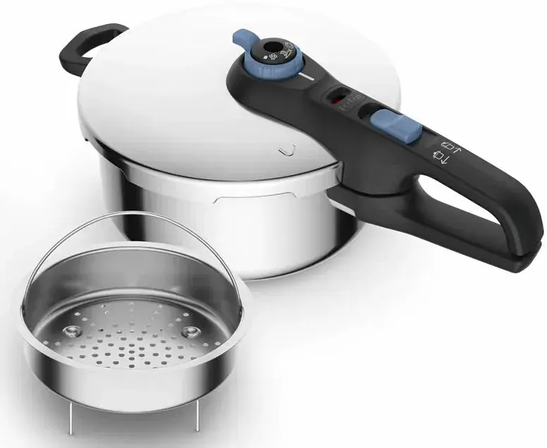 Tefal Скороварка Secure Trendy, 4л, з паровим кошиком, нержавіюча сталь, пластик - фото 2