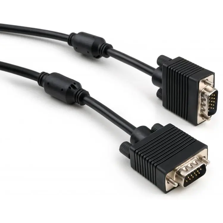 Кабель мультимедійний VGA M to VGA M 15.0m Vinga (VCPVGAF15BK)