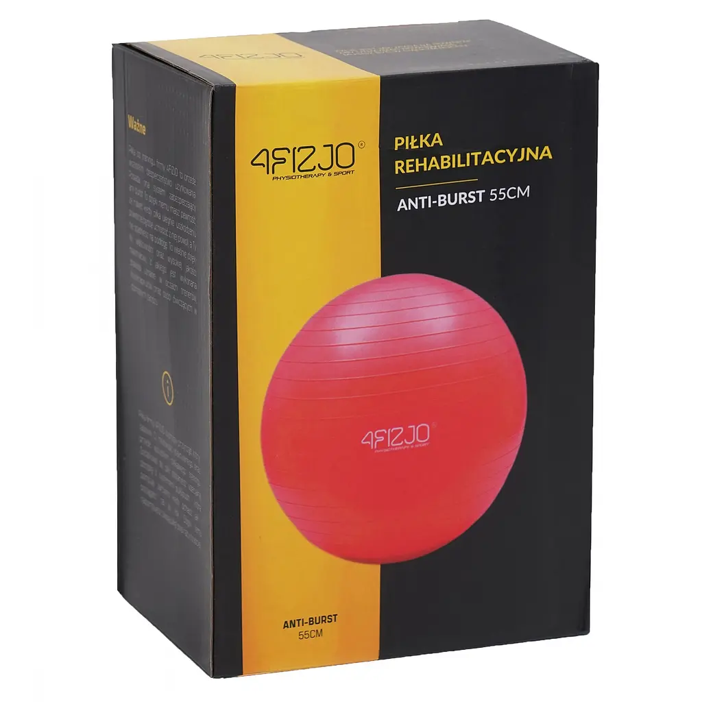 М'яч для фітнесу (фітбол) 4FIZJO 55 см Anti-Burst Red 4FJ0031 (P-5907222931509) - фото 9