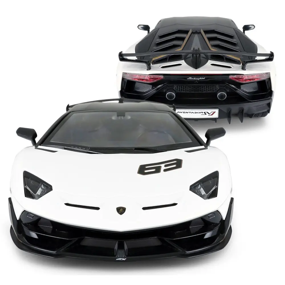 Машинка Rastar Lamborghini Aventador SVJ (96070) на радиоуправлении. 1:14. Белый - фото 5