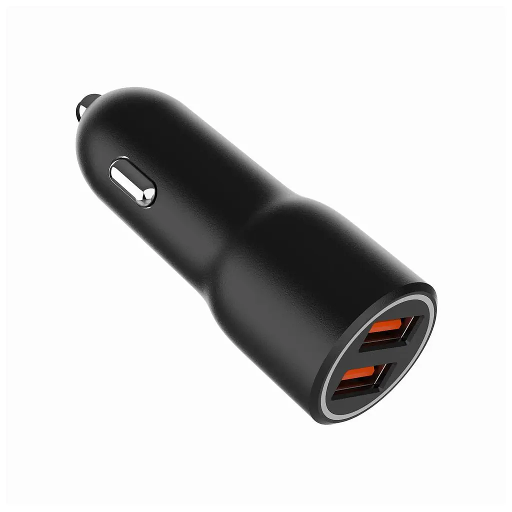 Зарядний пристрій Gembird 2xUSB QC 3.0 автомобільний адаптер чорний (TA-UC-A2QC36-CAR-01) - фото 4