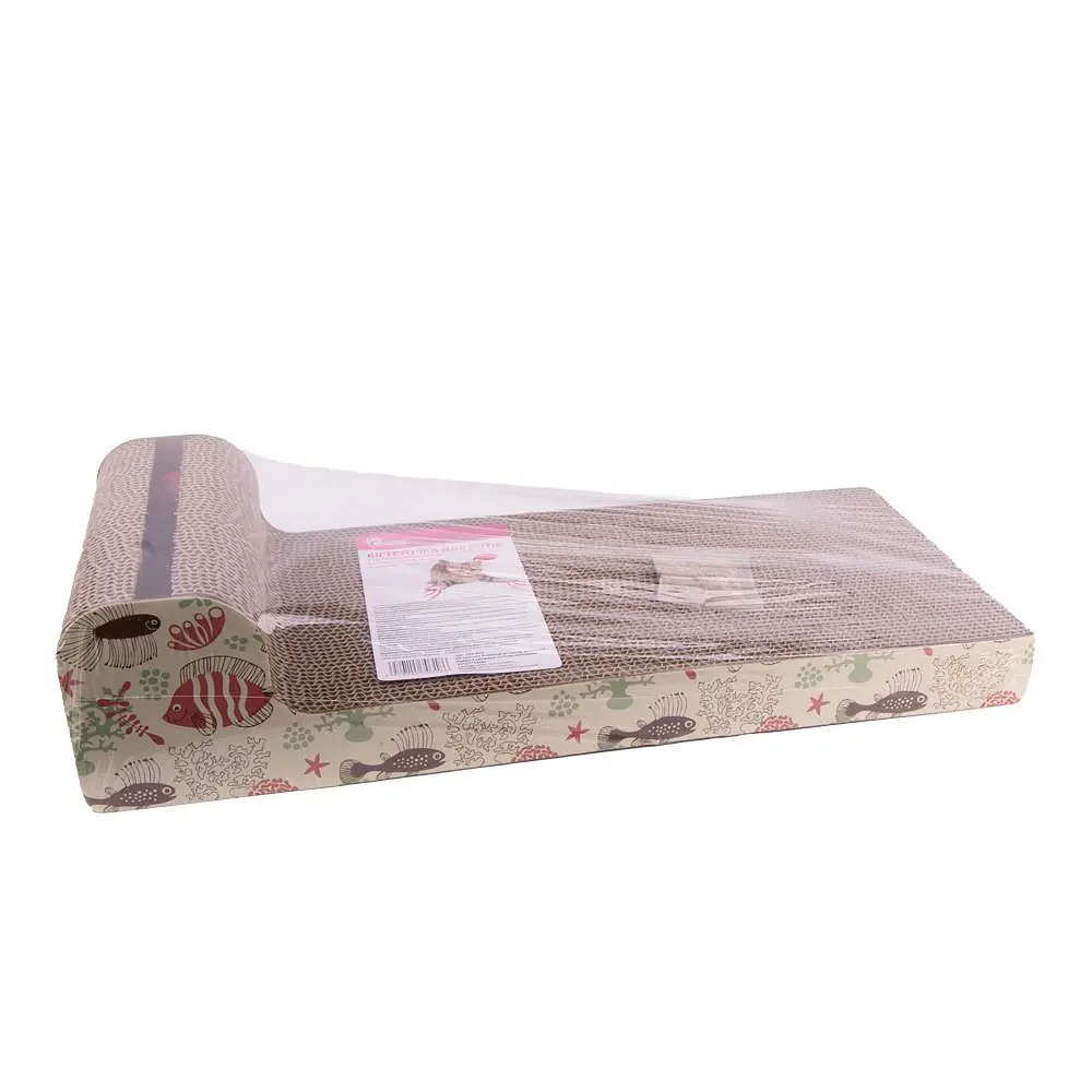 Когтеточка Eastland Лежак с кошачьей мятой для кошек 52x21x12 cм бумага - фото 5