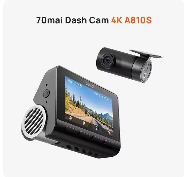 Відеореєстратор Xiaomi 70mai HDR Dash Cam 4K A810S + RC24 камера - фото 3