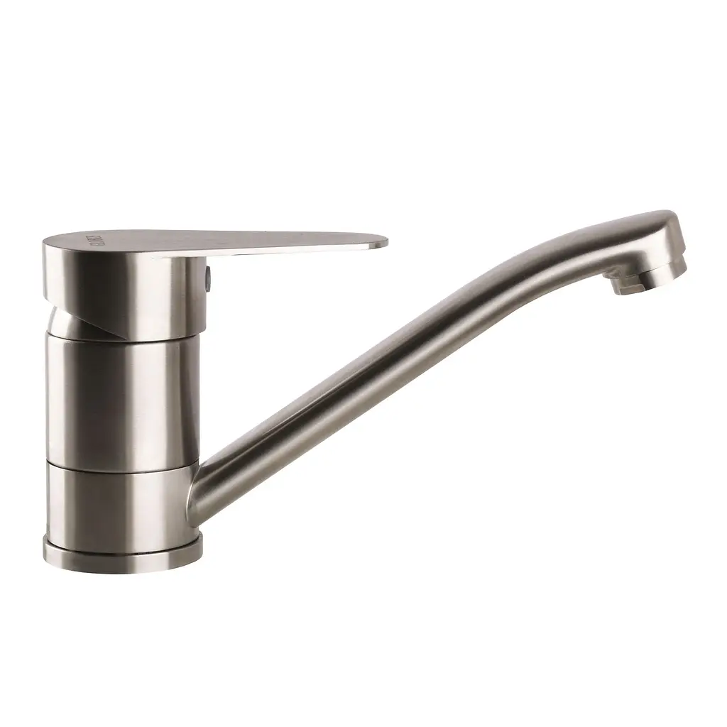 Змішувач для умивальника Globus Lux Main SM-203M Нержавійка_15 см,на гайці Нержавіюча сталь - фото 2