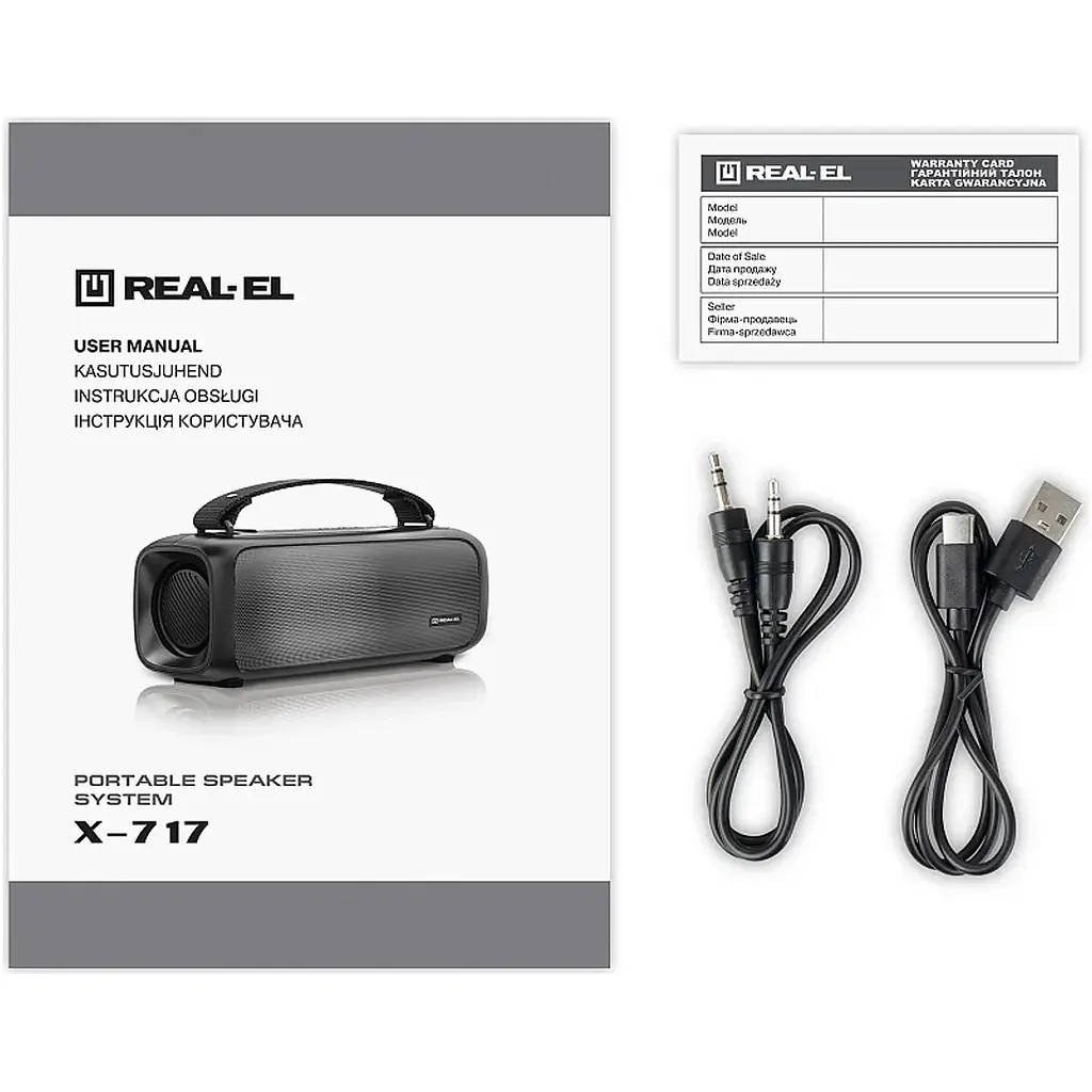 Портативная акустика REAL-EL X-717 Black (EL121600021) [134892] - фото 11