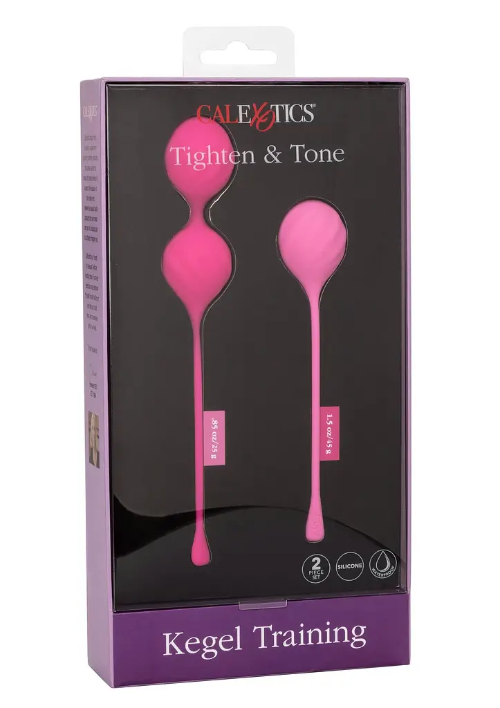 Набір вагінальних кульок Tighten Tone Kegel Training, 2шт., рожевий - фото 11