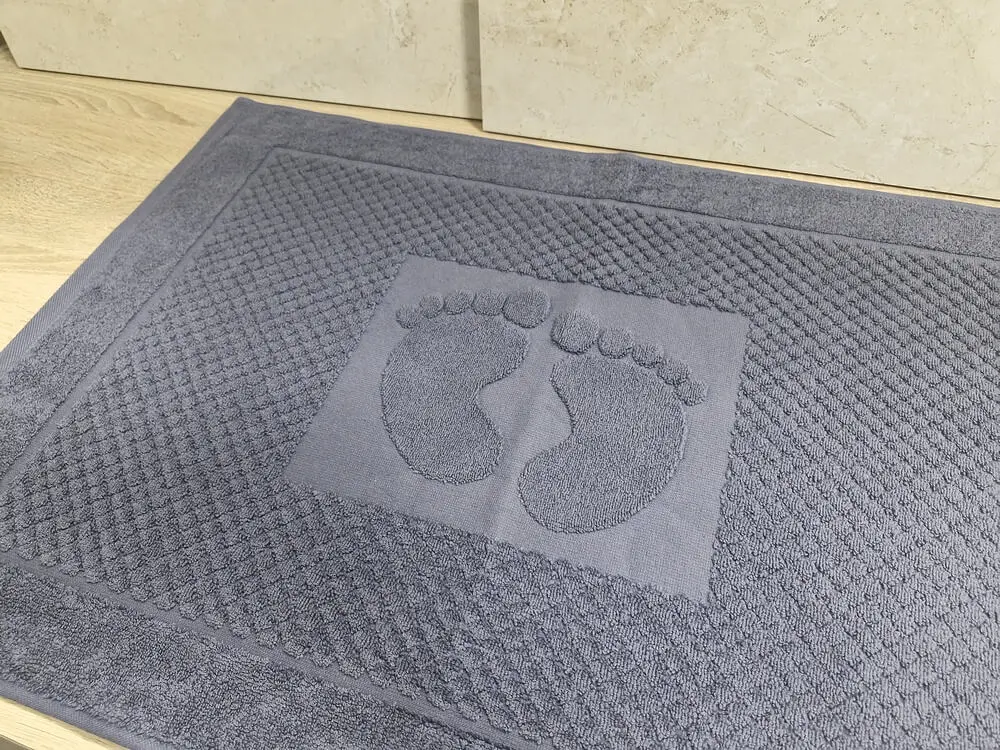 Рушник для ніг Узбекистан 50х70 grey 600 г/м2 - фото 2