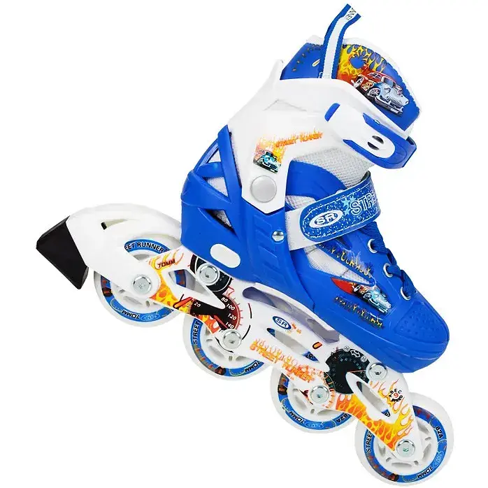 Роликовые коньки Hop-Sport YX-0151-15 синие - фото 2