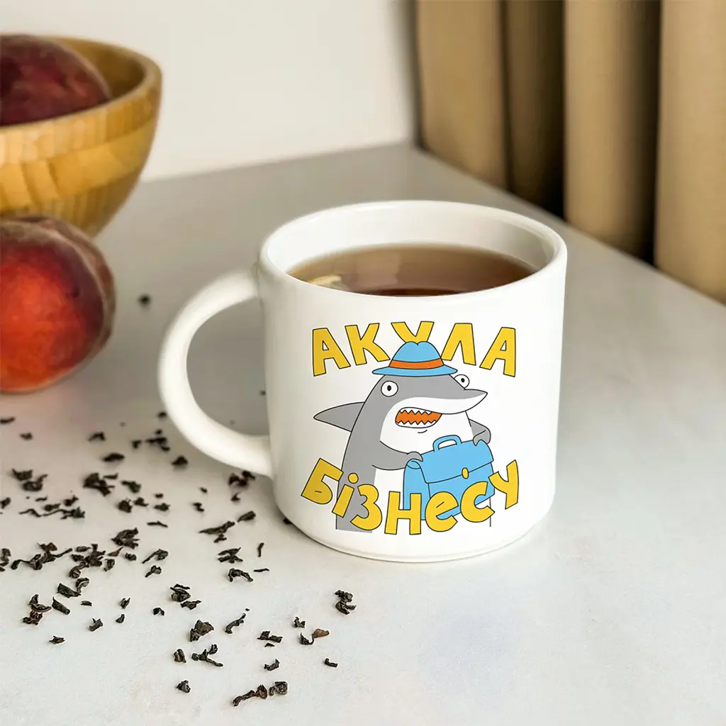 Чашка ORNER x Maliunok «Акула бізнесу» - фото 2