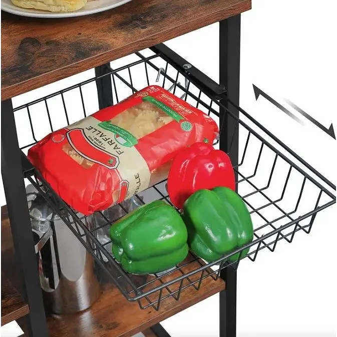 Кухонный стеллаж Leobert Supretto с местом для микроволновки в стиле Loft - фото 6