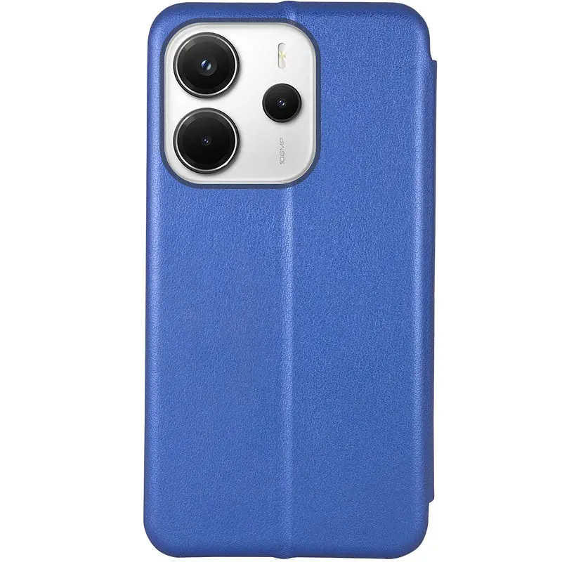 Шкіряний чохол-книжка Classy для Xiaomi Redmi Note 14 4G (Europe version) Синій - фото 2