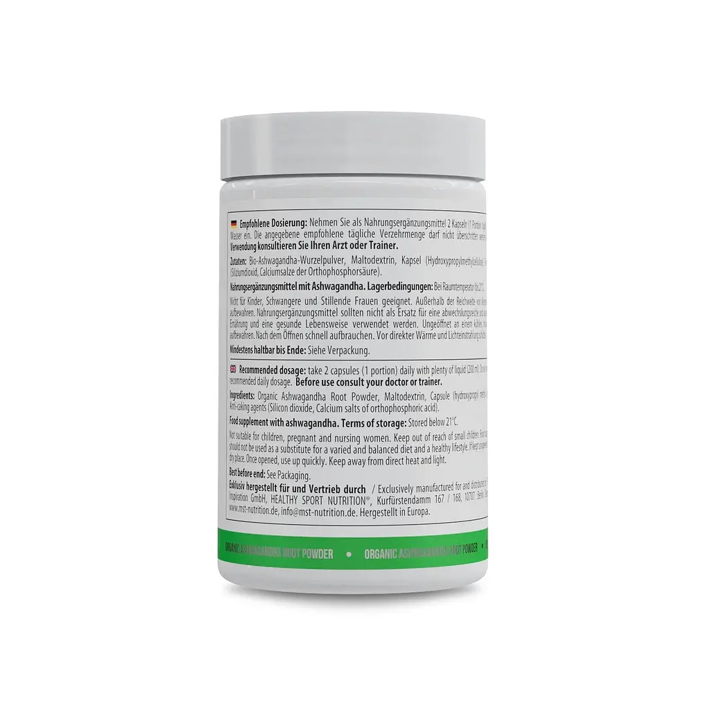 Органический порошок корня ашваганды Healthy Ashwagandha, 100 капсул - фото 3