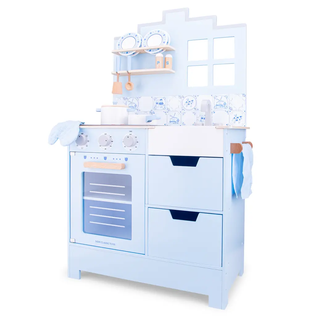 Игровой набор New Classic Toys Кухня Delft, голубой (11069) - фото 3