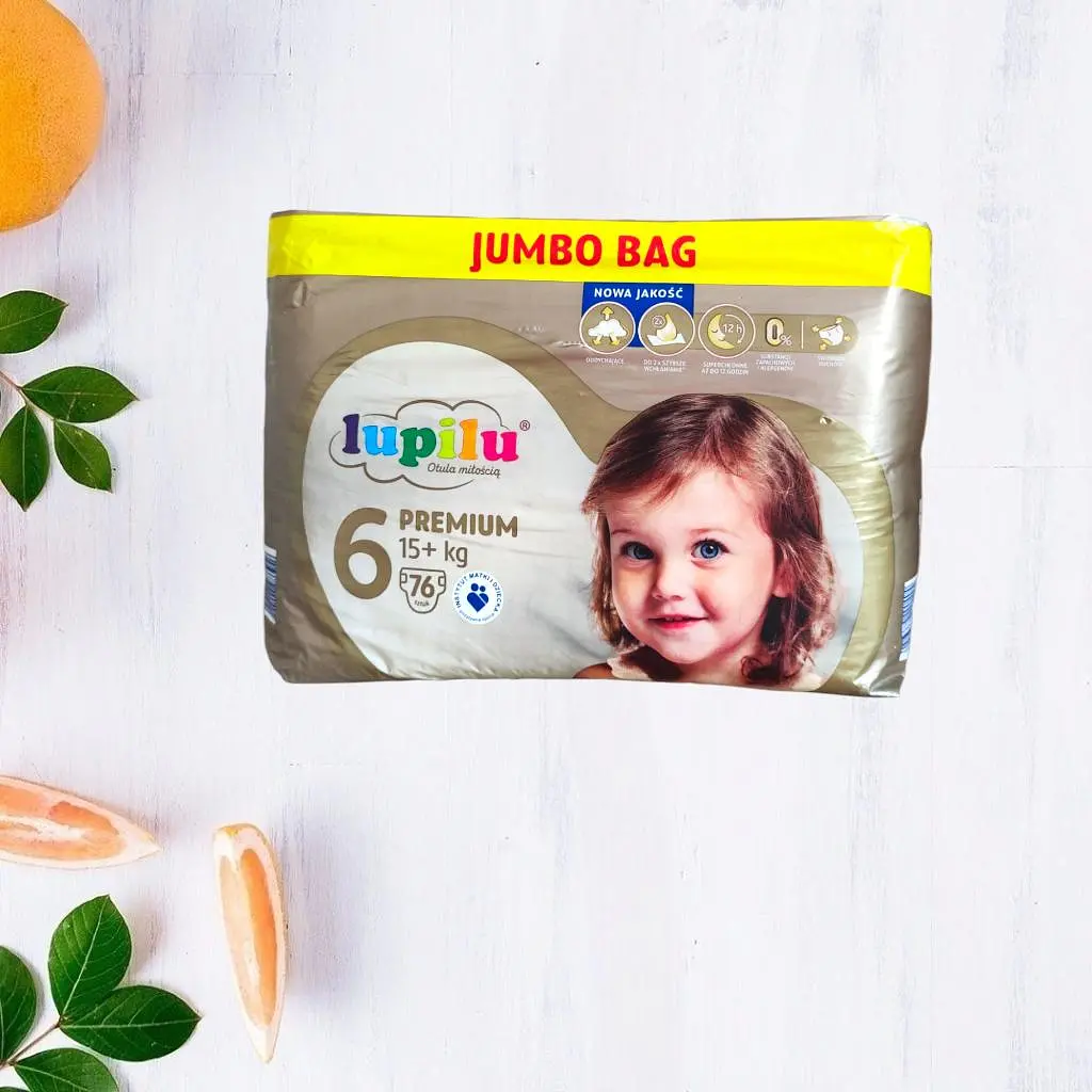 Підгузки Lupilu Premium Jumbo Bag 6 15+кг 76шт