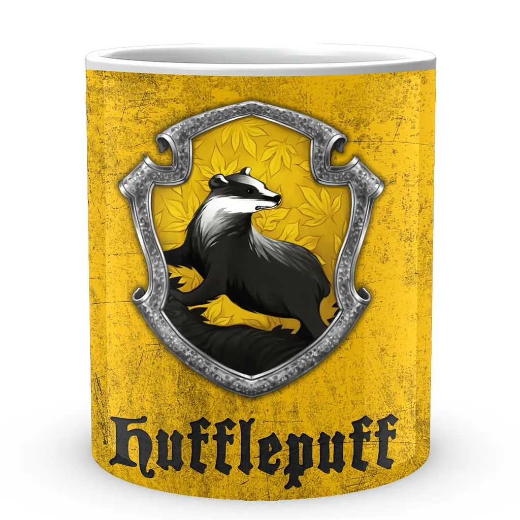 Кружка GeekLand Harry Potter Гарри Поттер Пуффендуй HP 002.10 330 мл белая - фото 2
