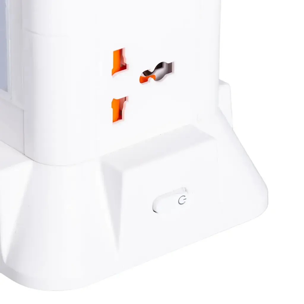 Сетевой фильтр-удлинитель Yiwu HP-5-3MF TOWER B22 4,8 м 6 розеток 3USB+1PD и LED-лампа белый  - фото 7