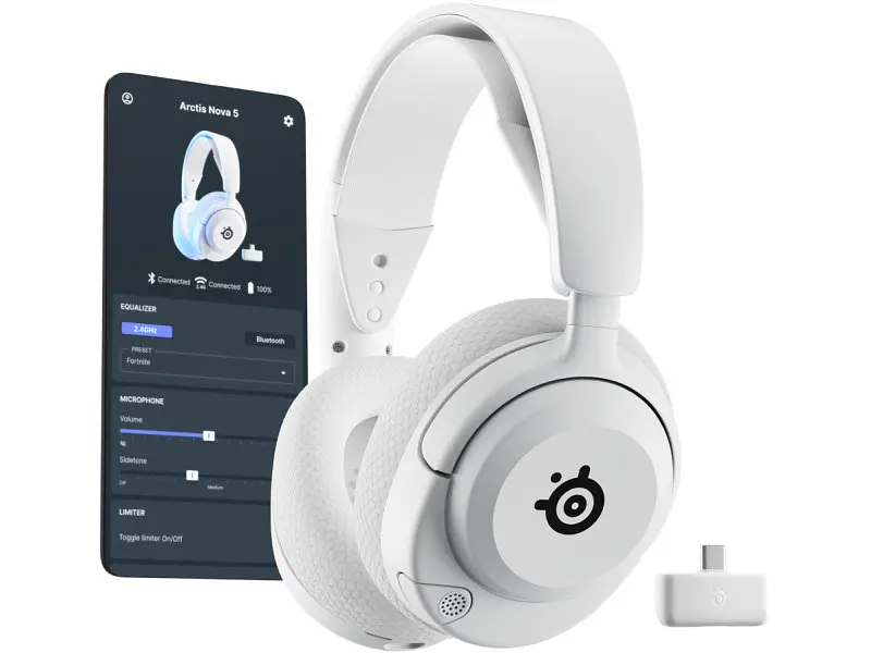 Гарнітура SteelSeries Arctis Nova 5P White (61674) - фото 2