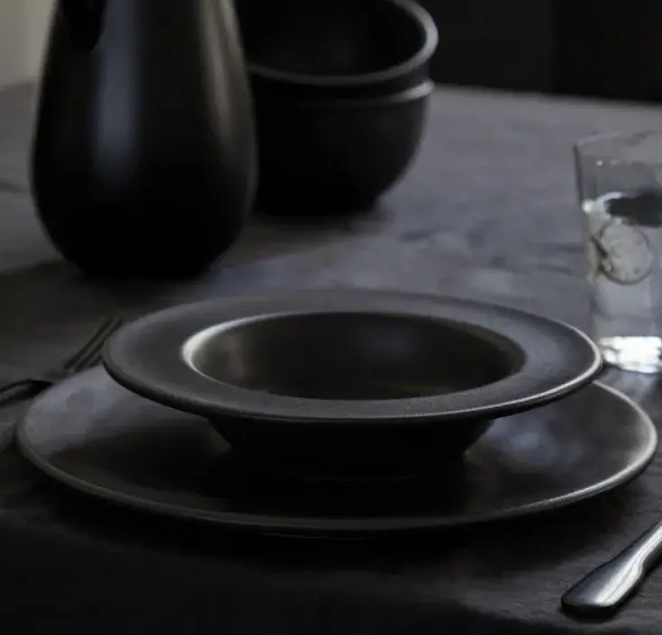 Тарілка Costa Nova Roda глибока 21.4 см 330 мл чорна (560673995751) - фото 2