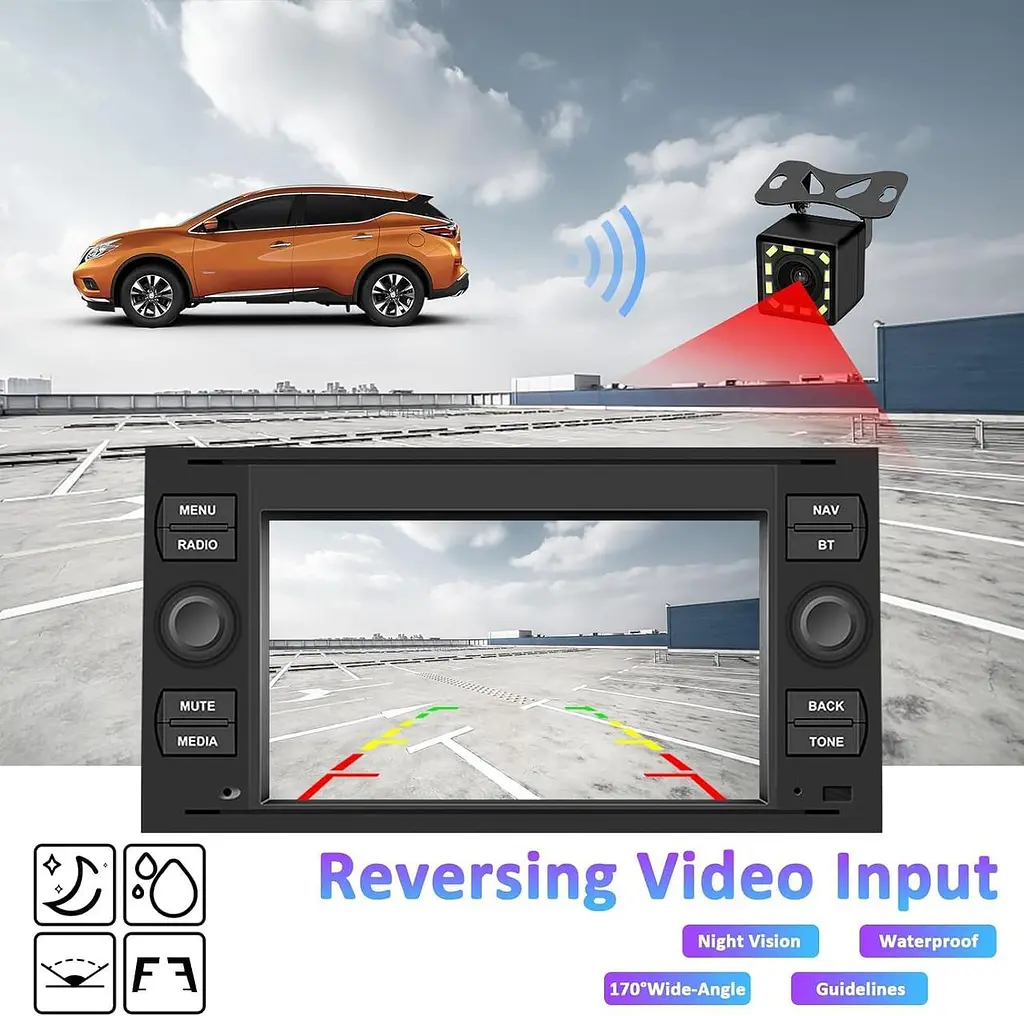 Автомагнітола CAMECHO Android 13 7" 1/32 ГБ для Ford з CarPlay та Android Auto - фото 9