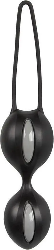 Fun Factory Smartballs Duo вагінальні кульки, 9.5х3.6 см (чорний з сірим) Fun Factory kl3400840081 98468 - фото 2