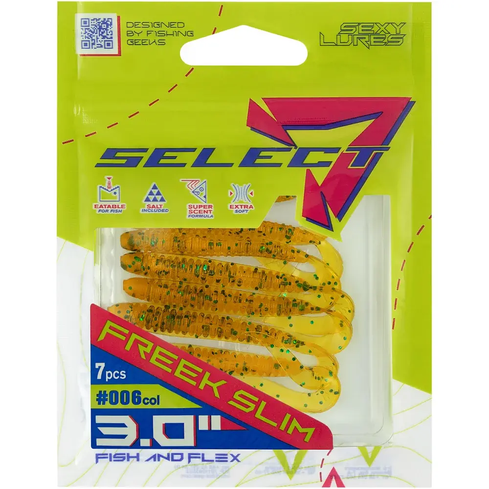Силікон Select Freek Slim 3" 006 FE (7 шт/уп) - фото 2